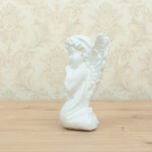 Сувенир Ангел молящийся сидячий (глянец) (Гипс)