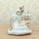 Сувенир Святая семья №2 (белый с золотом) (Гипс)
