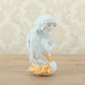Сувенир Ангел Филипп (белый с золотом рис.жёлтым) (Гипс)